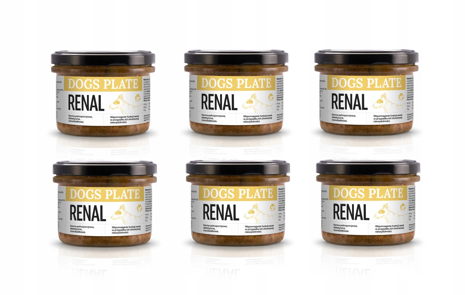 Dogs Plate Vet Renal Pork – psi s onemocněním ledvin 6x180 g