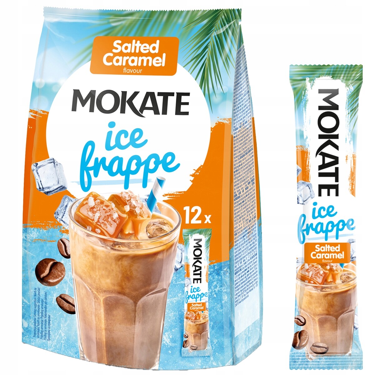 9x Káva káva Mokate Ice Frappe Slaný Karamel Salted Caramel 12,5g x 10 Ks