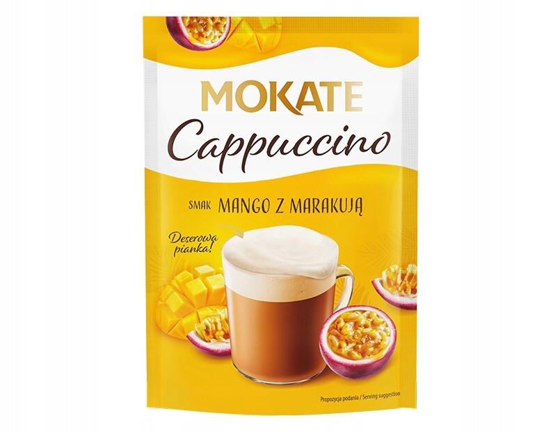 22 x Káva Cappuccino Mokate s příchutí Mango Marakuja 40 g