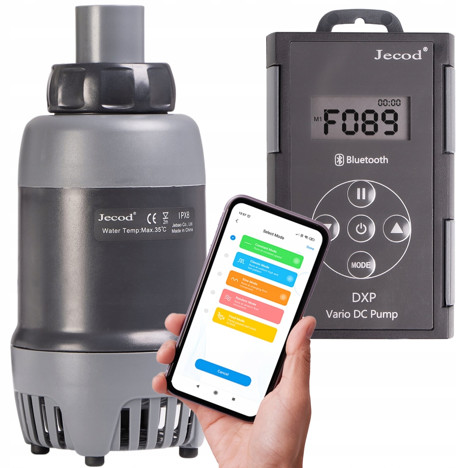 Oběhové Čerpadlo Pro Sladkovodní Mořské Akvárium Bluetooth 8000 L/h