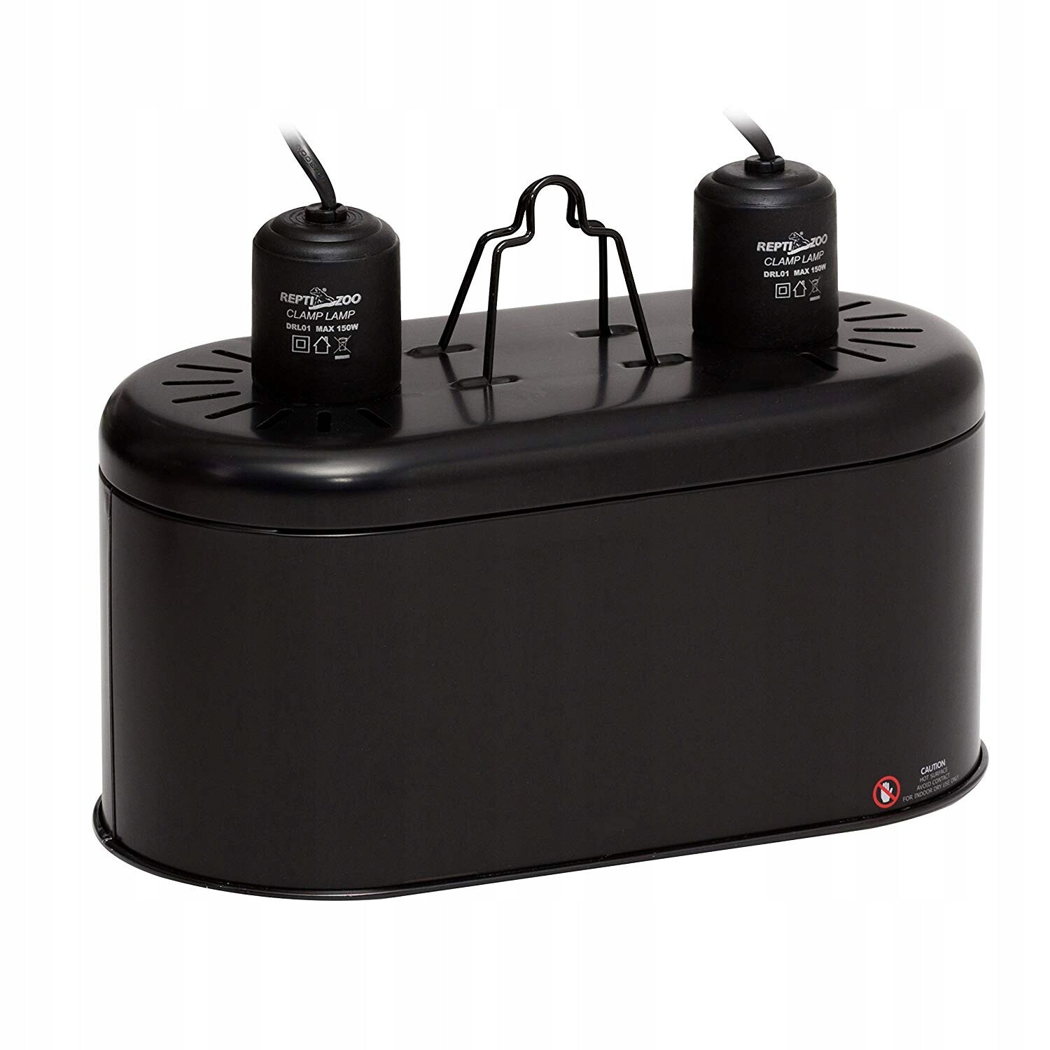 Dvojitá Lampa Pro Topné Žárovky Uvb E27 2X150W 300W Terárium