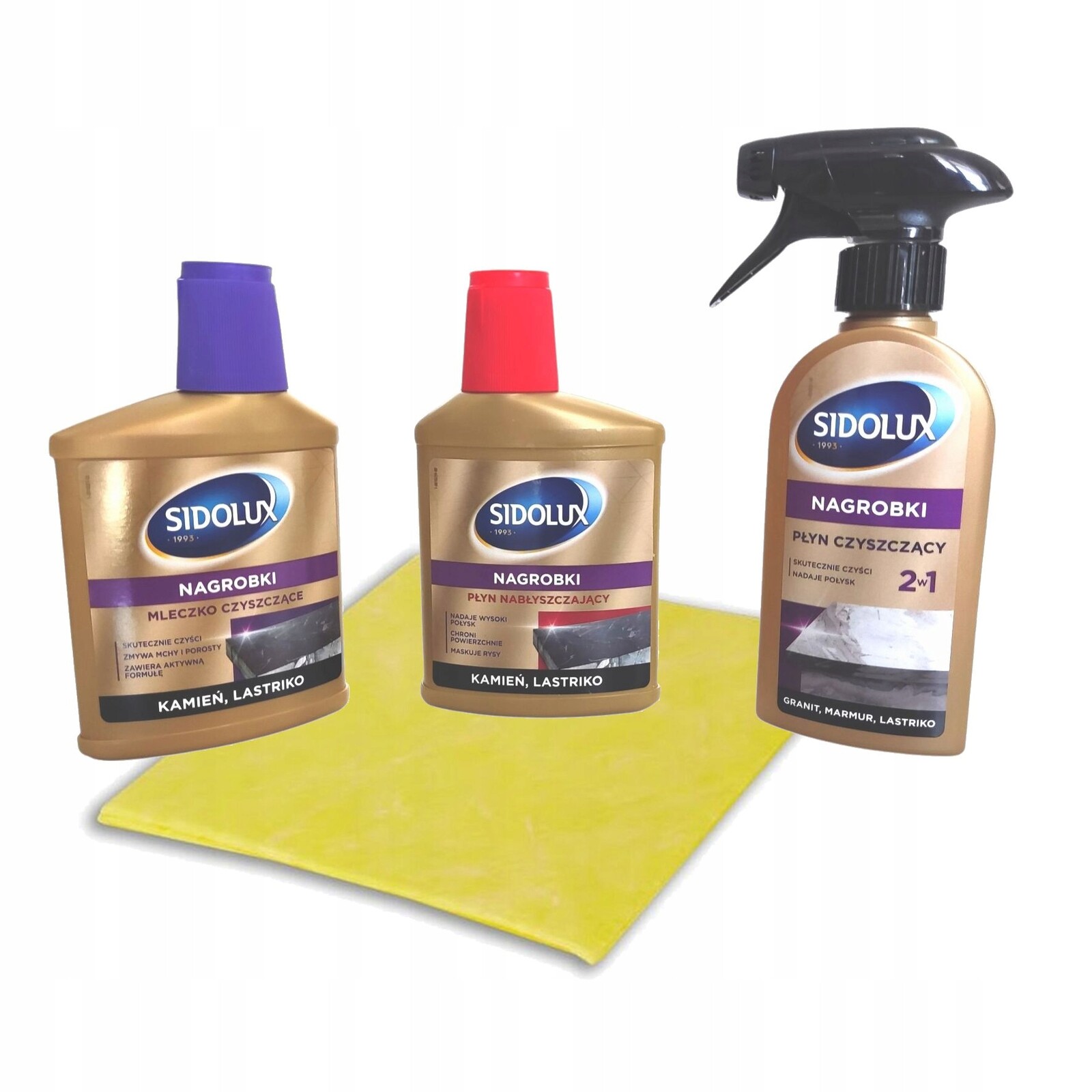 Sada Pro Mytí A Leštění Náhrobků Kamene