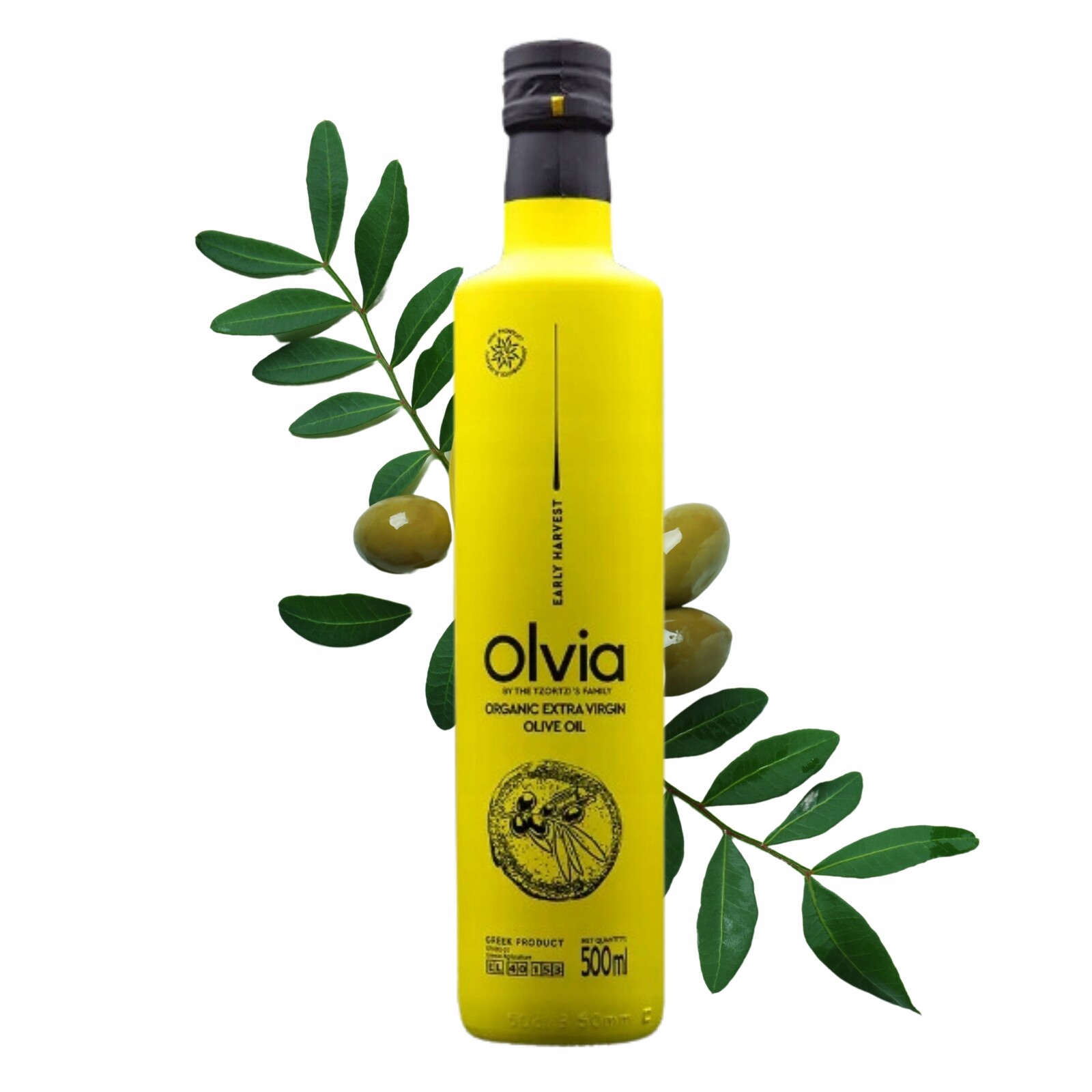 Řecký organický olej Bio raná sklizeň Olvia 500 ml