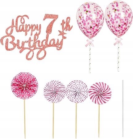 Zápich do dortu k narozeninám, narozeniny, balóny, dekorace