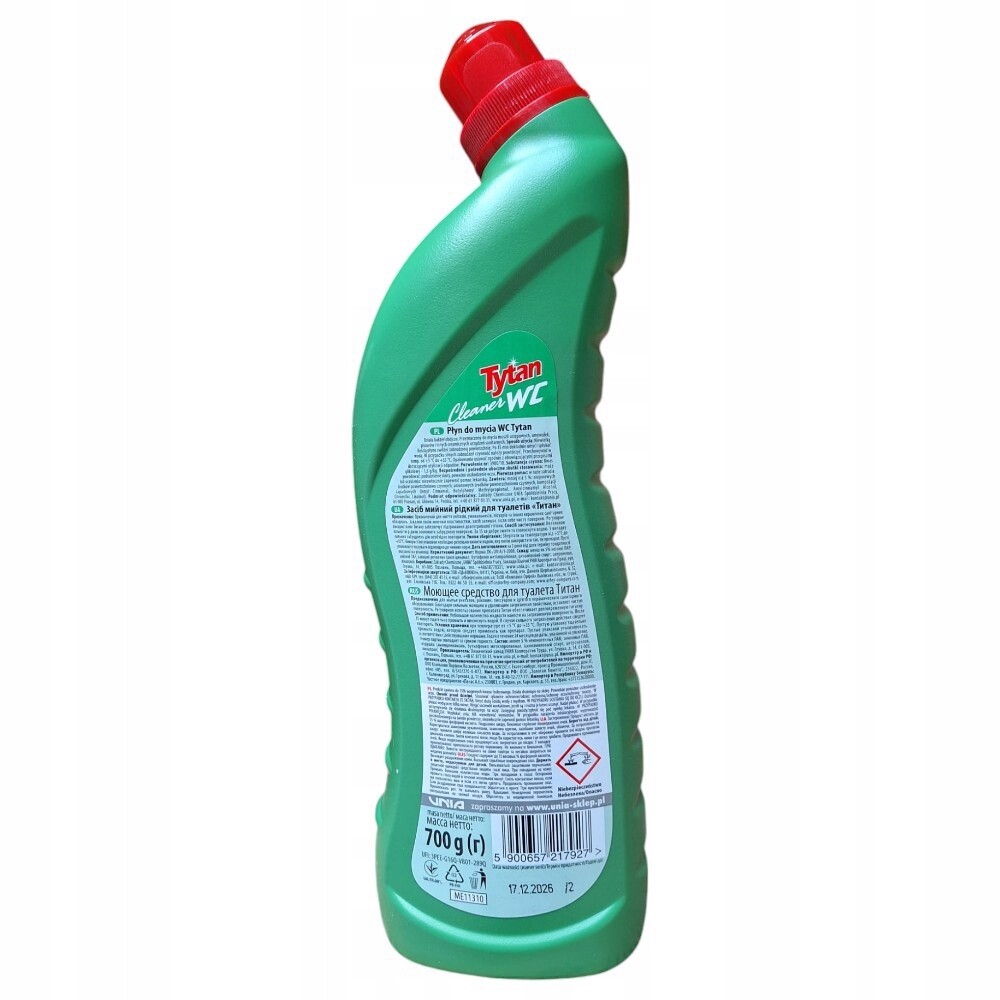 Tekutina na Wc Tytan zelená 700 g 1 Ks