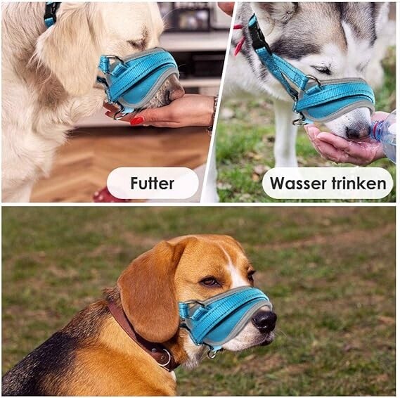 Látkový nastavitelný náhubek pro psa vel. S