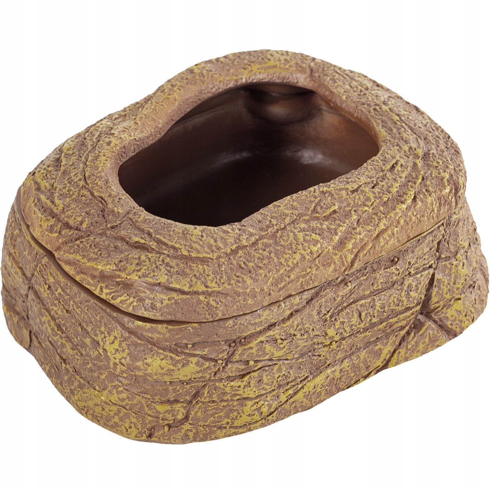 Miska Na Živé Krmivo Pro Plazy Magnetická Imitace Skály Krmítko