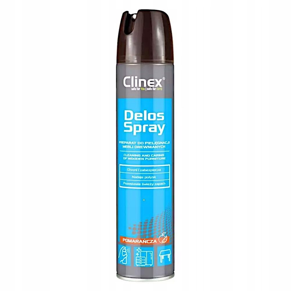 Clinex Delos Spray 300 ml péče o dřevěný nábytek
