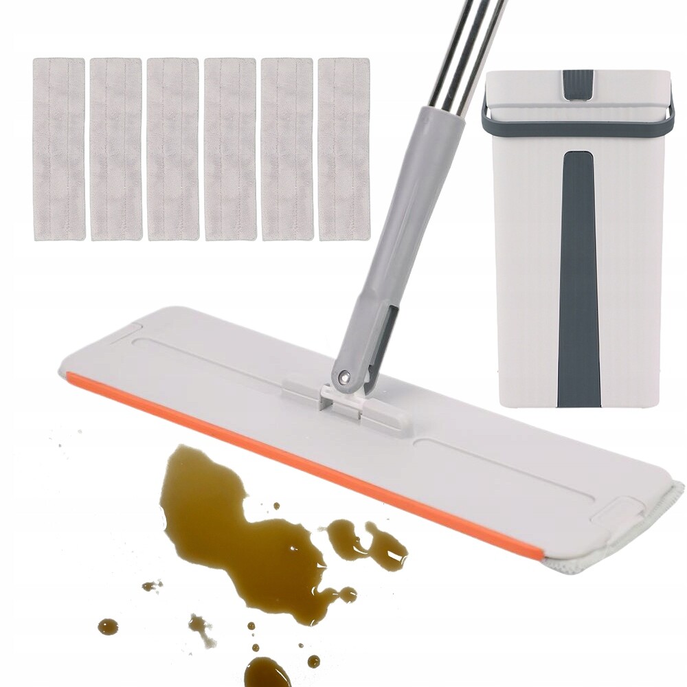Plochý Mop Sada Kbelíků Na Mop 40 CM Funkce Vytlačování Kbelíku