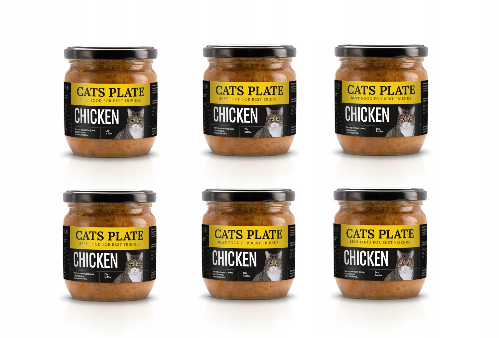 Cats Plate Chicken Kuřecí maso (stehno) 6x360 g