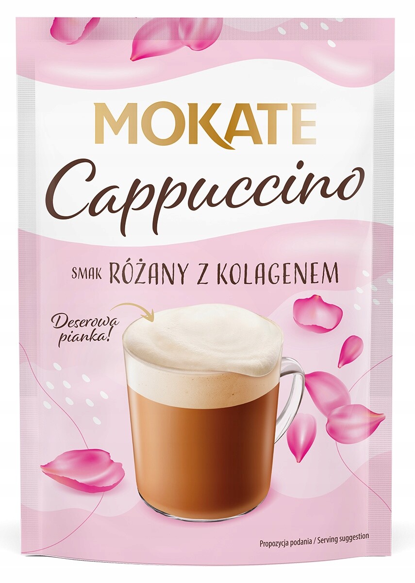 17 x Mokate Cappuccino Růže Kolagen Dezertní pěna 40 g