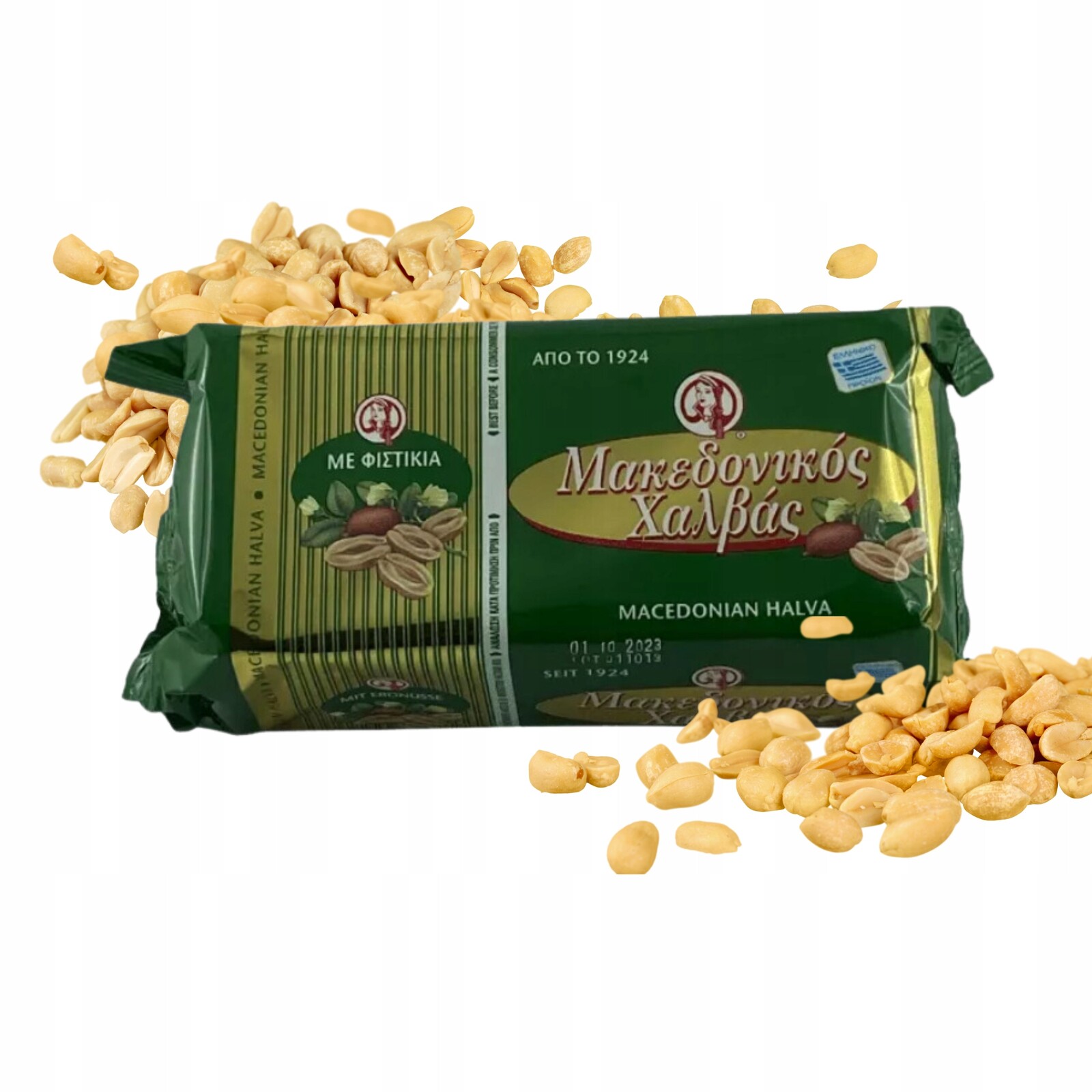 Řecká chalva s arašídy Makedoniko 1kg