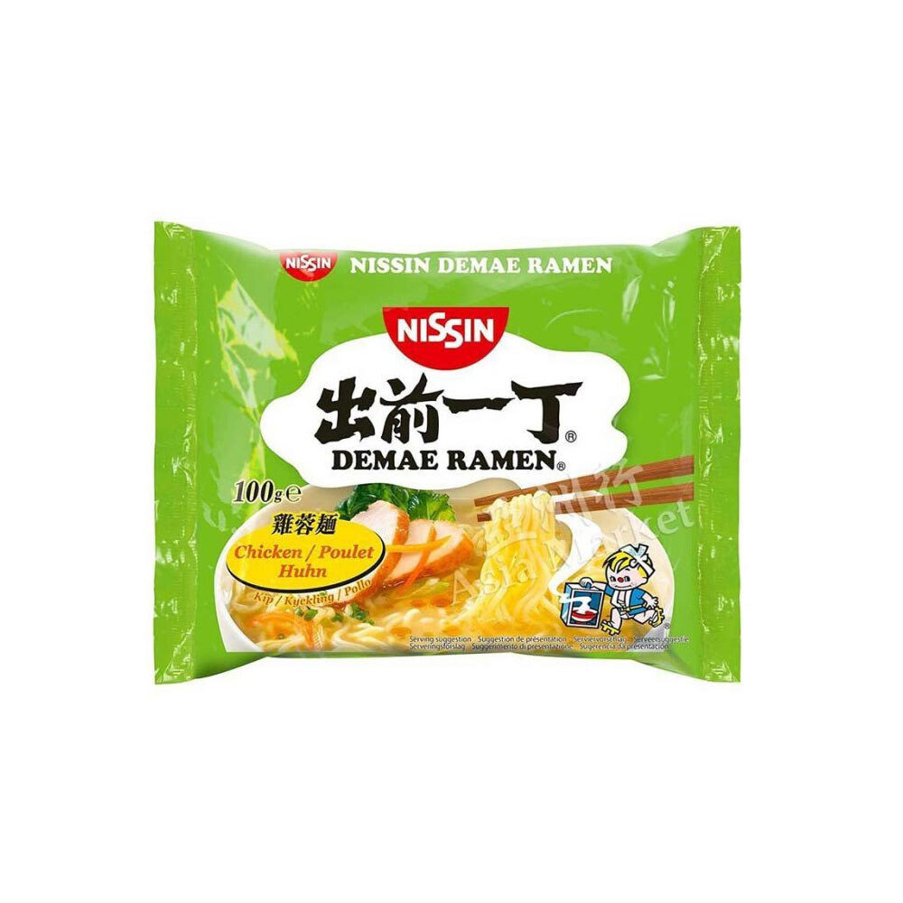 Polévka Těstoviny Demae Ramen Instant Kuřecí maso 100 g Nissin 100 g