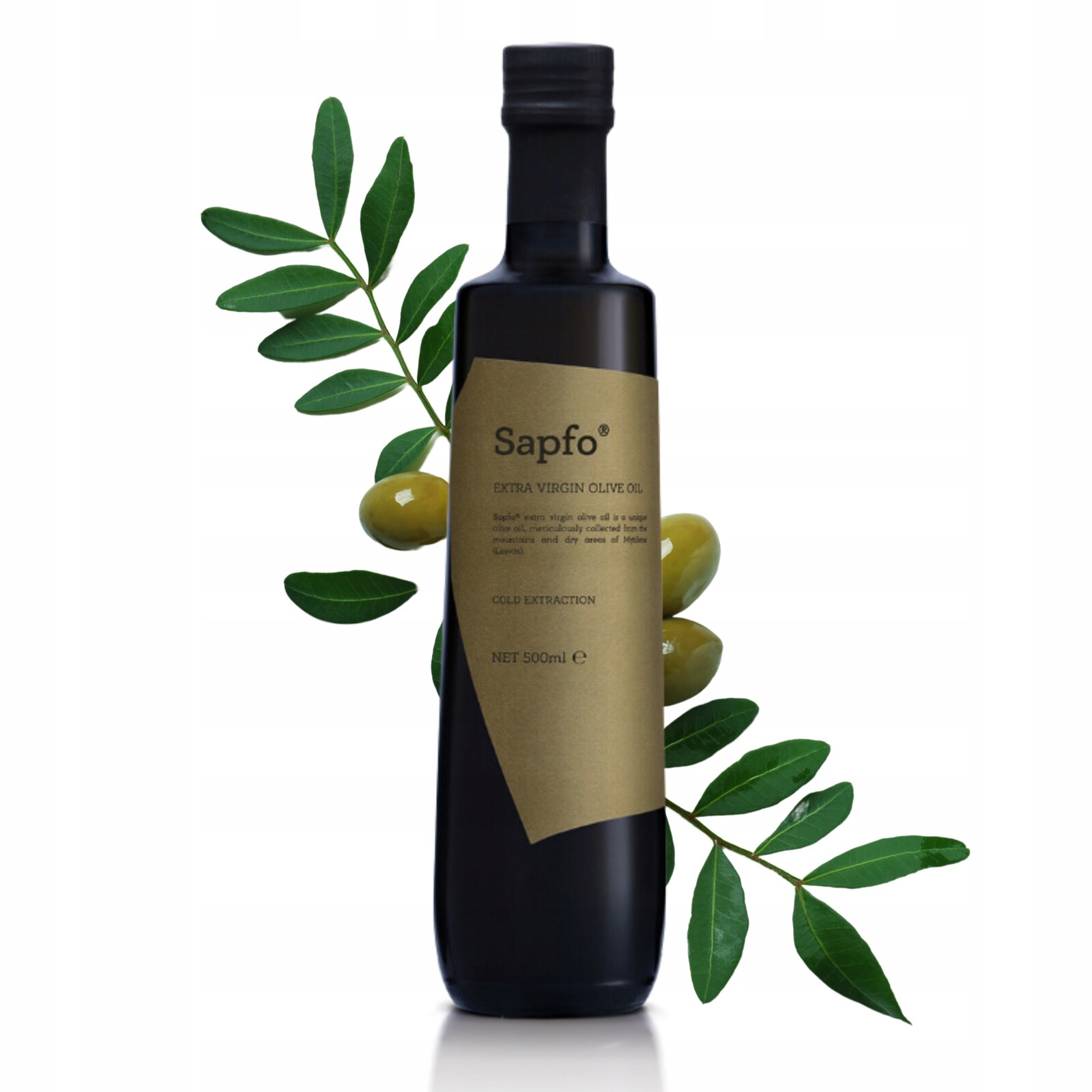 Řecký olivový olej Extra Virgin Sapfo 500 ml Lesbos