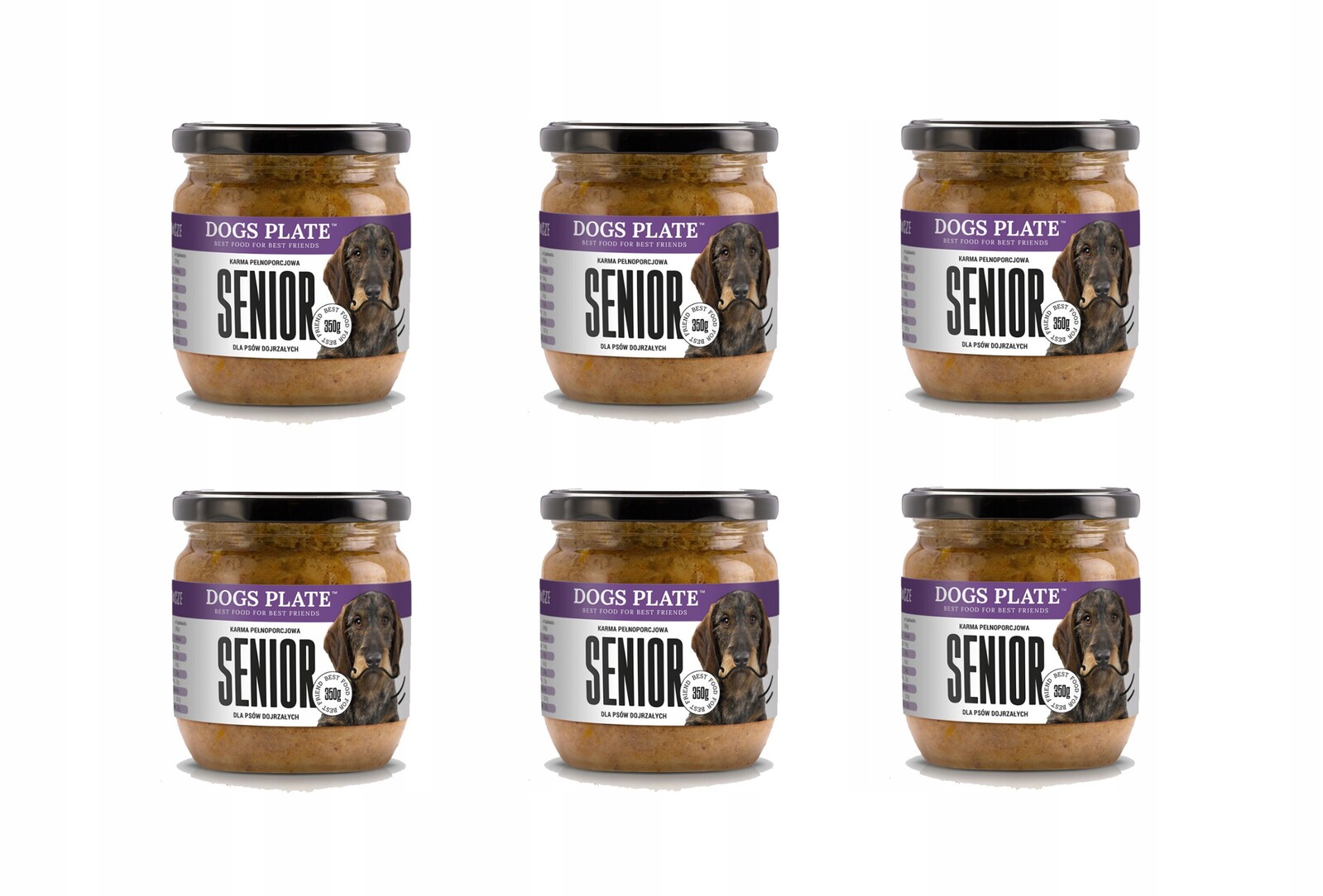 Dogs Plate Senior kuřecí maso s hovězím masem 6x360 g