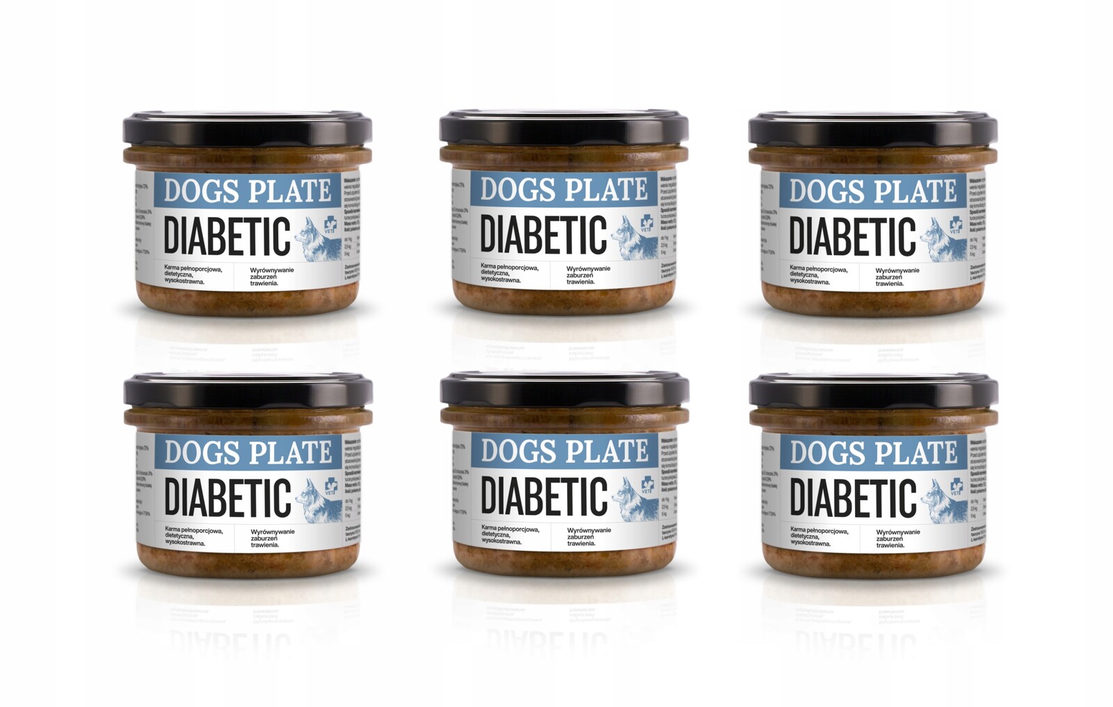 Dogs Plate Vet Diabetic – slinivka břišní a cukrovka 6x180 g