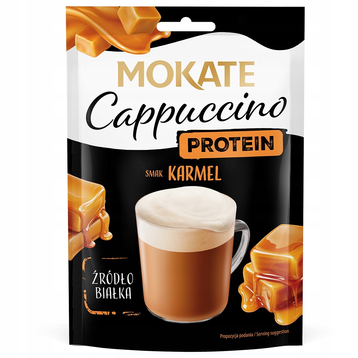 17X Kávový nápoj Káva Cappuccino Mokate Malina a Kokos 20 g Zero Cukru