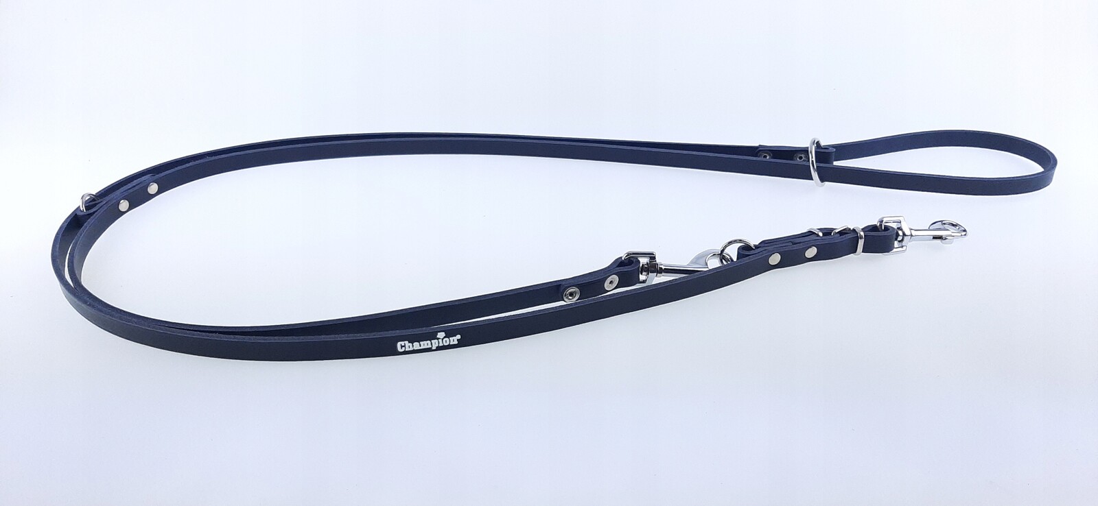 Vodítko reg. Champion kůže 2,4 m/ 1,2 cm. Granátová