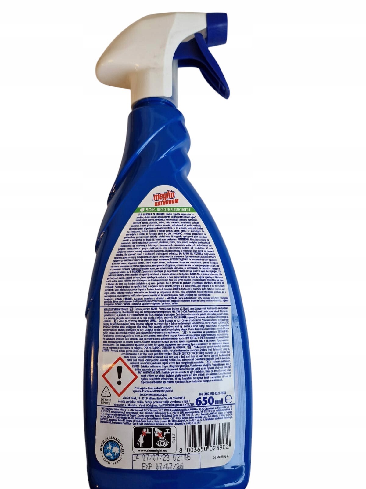 Tekutina Meglio Koupelna Bathroom 650 ml 1 ks