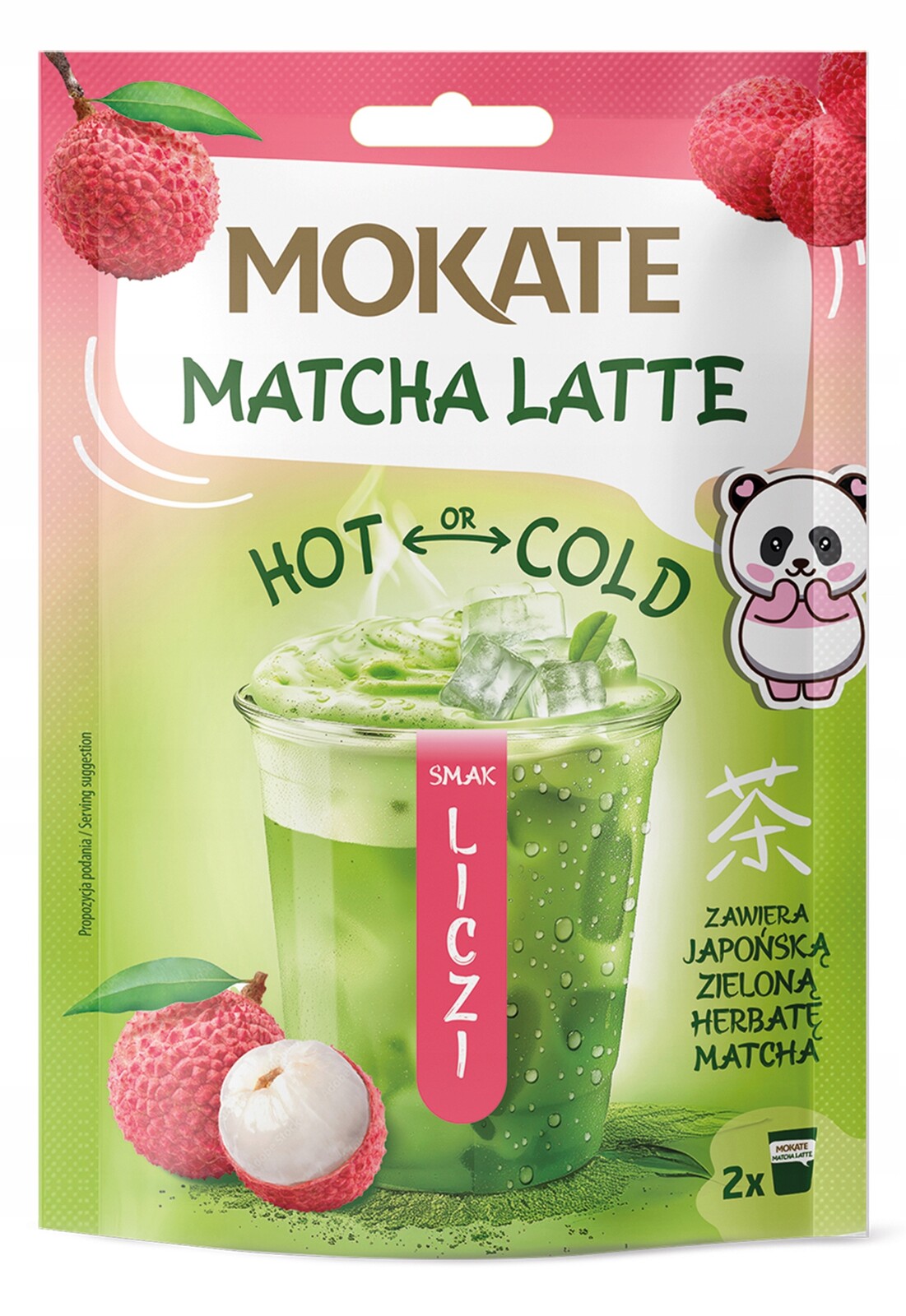11X Japonský Čaj Matcha Zelený práškový Liči Mokate 40 g