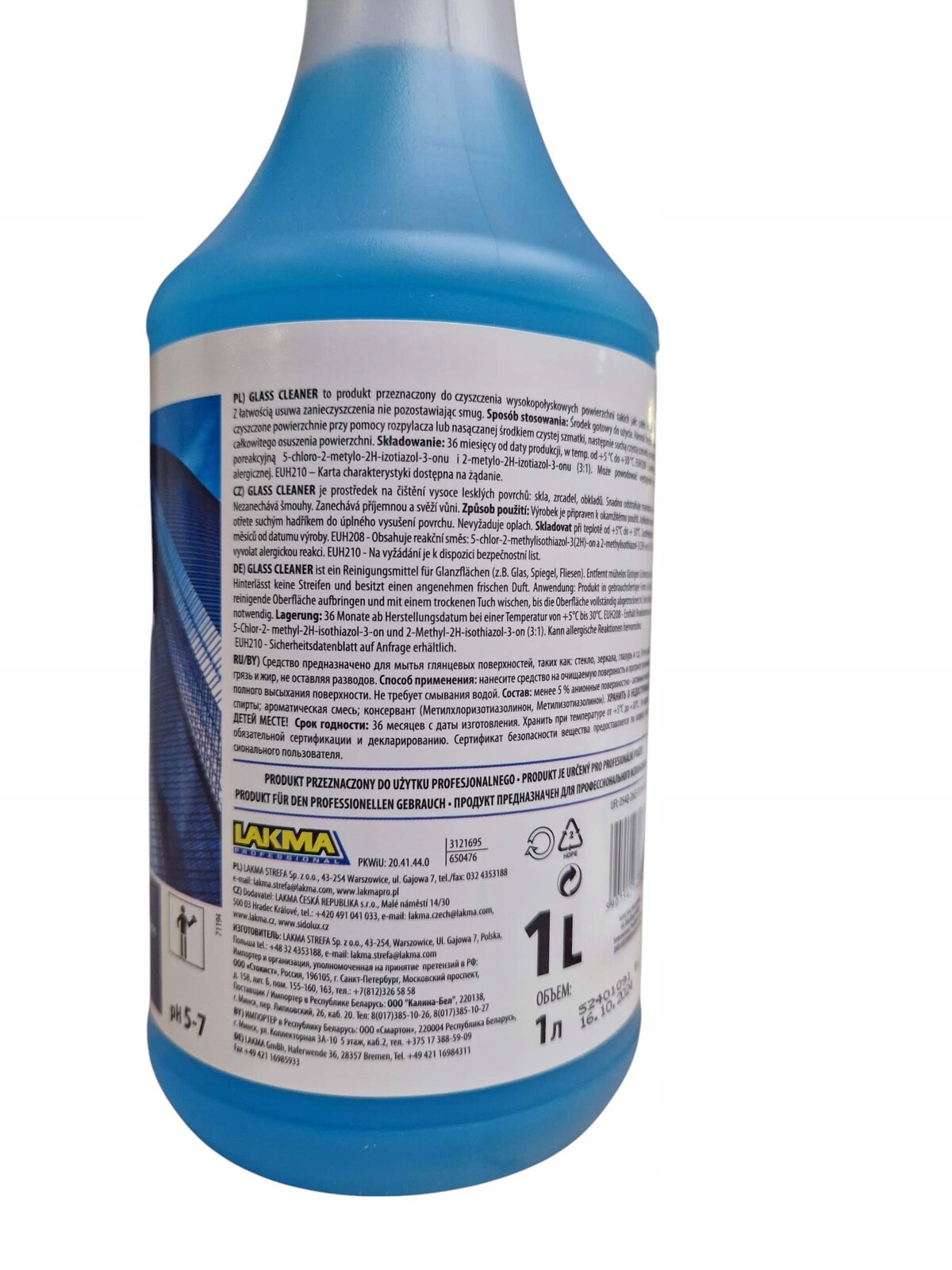 Mytí skla 1L Lakma Glass Cleaner sprej 1 Ks