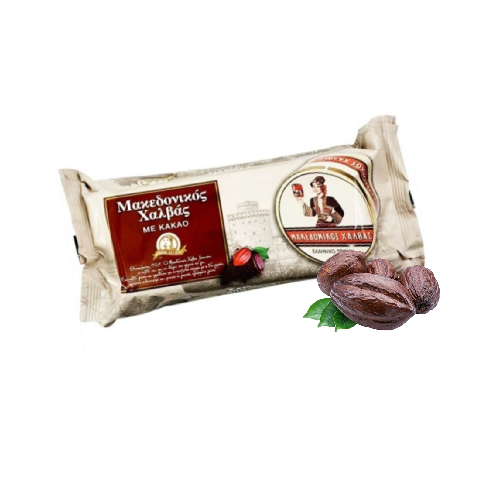 Řecká originální chalva s kakaem Makedonikos 800g