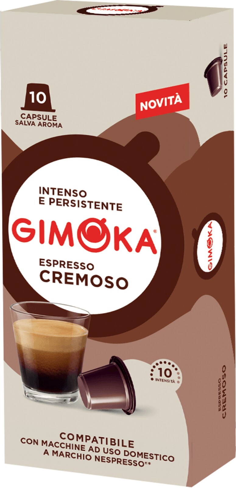 5 x Gimoka kapsle Nespresso Cremoso 10 ks