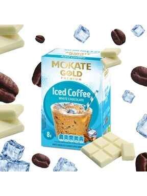 9X Iced Coffee Mokate Gold s příchutí bílé čokolády 120 g