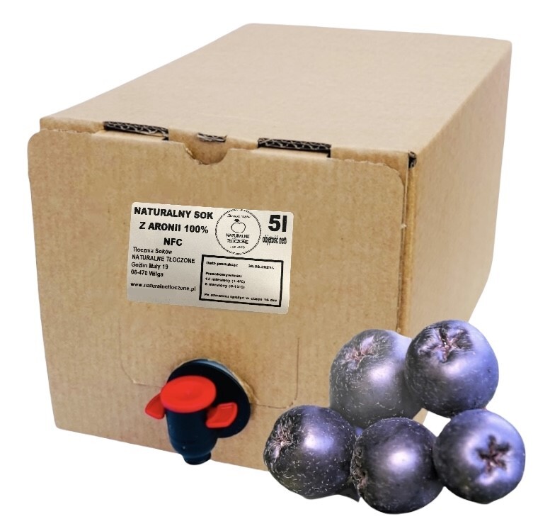 Šťáva z Aronie 100% 5l (v Kartonu) přírodní, Nfc