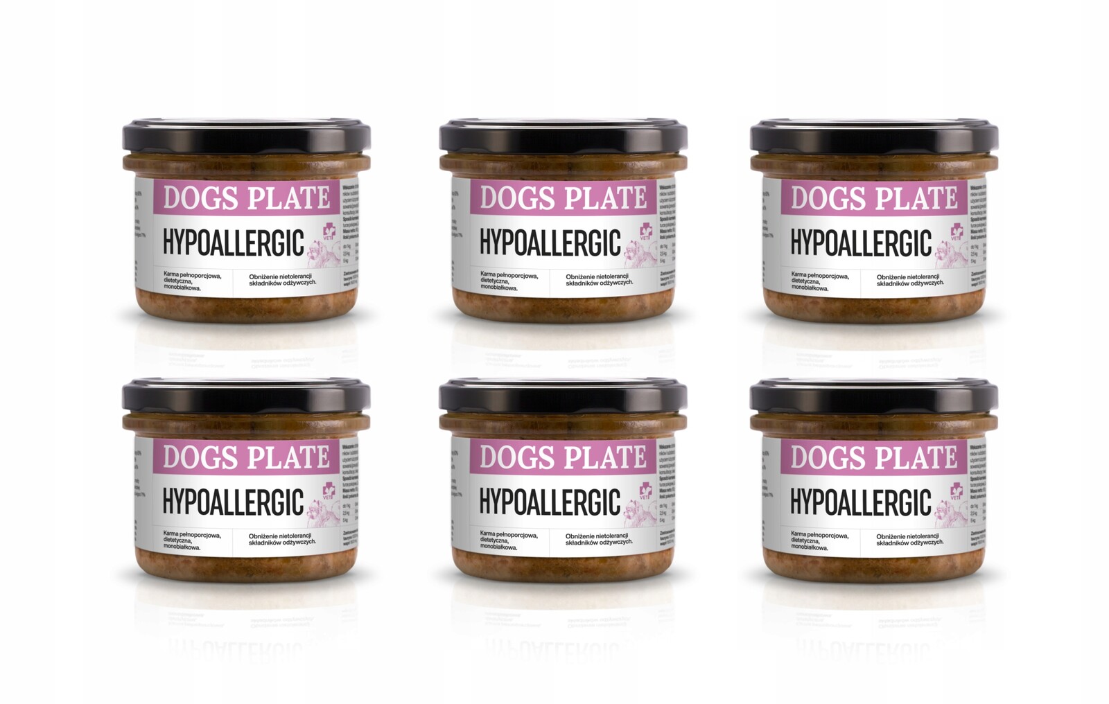 Dogs Plate Vet Hypoallergic kozí 6x180 g