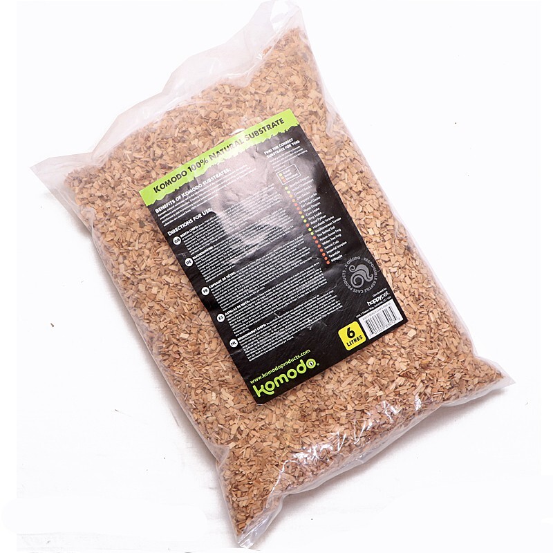 Substrát Podestýlka Bukové Štěpky Pro Plazy A Savce Ptáků 0.2-0.5 CM 6 L Terária