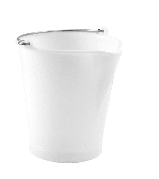 Kbelík Gilac 12 l bílý s nálevkou
