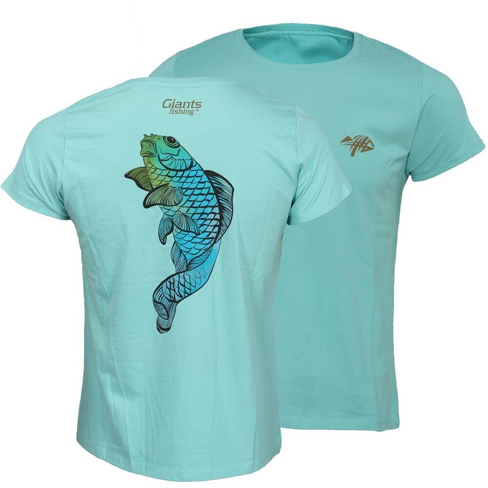 Giants fishing Dámské tričko zelené Koi kapr - vel. L