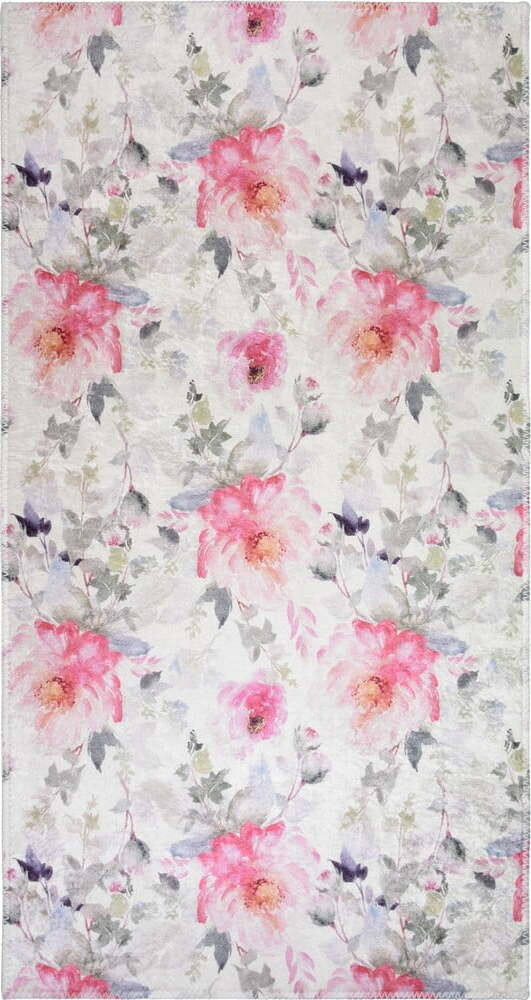 Růžový/slonovinový pratelný koberec 160x230 cm Pink Garden – Vitaus