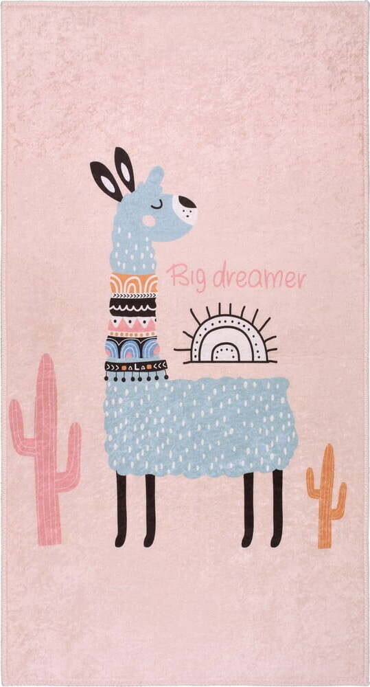 Růžový pratelný dětský koberec 100x160 cm Big Dreamer Camel – Vitaus