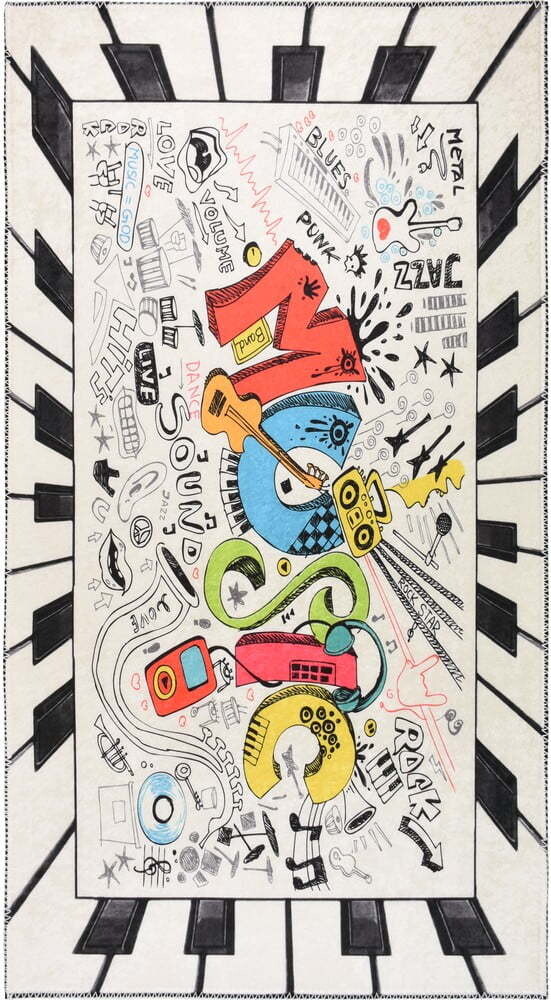 Pratelný dětský koberec 120x180 cm Musical – Vitaus