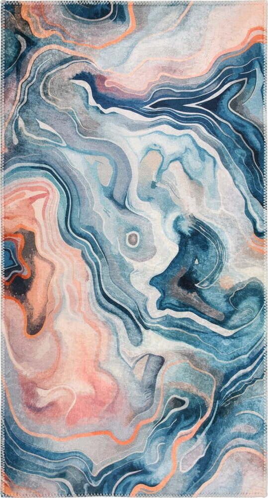 Modrý/růžový pratelný koberec 60x100 cm Colors of Joy – Vitaus