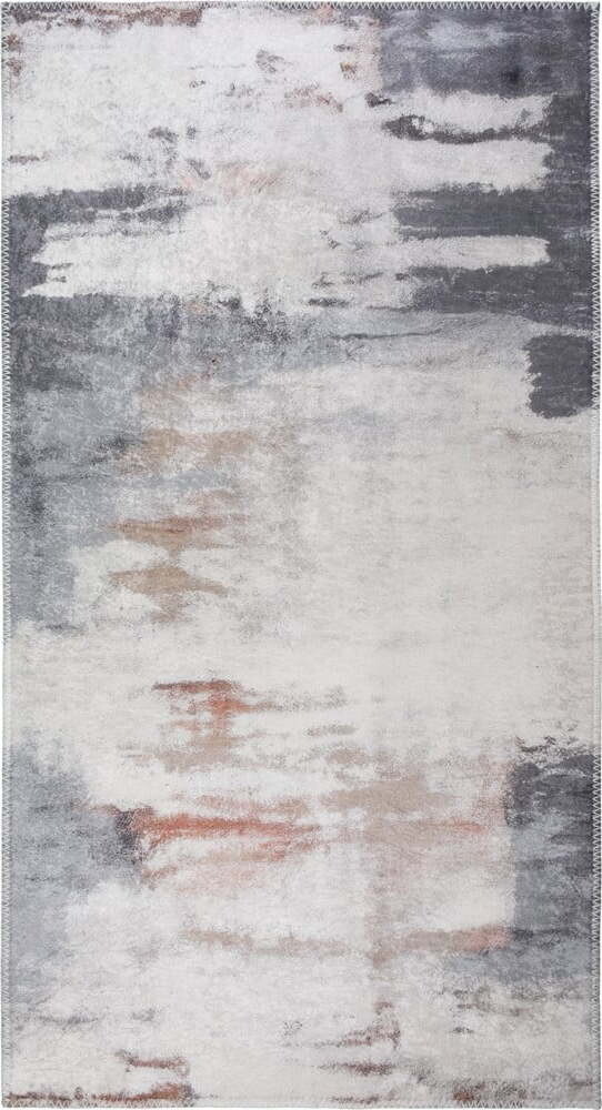 Šedý/slonovinový pratelný koberec 80x150 cm Abstract Colors – Vitaus