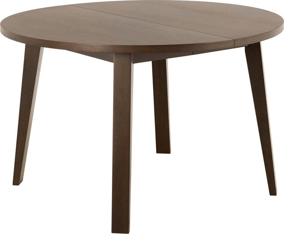 Kulatý rozkládací jídelní stůl s přídavnou deskou v dekoru dubu ø 120 cm A-Line – Actona
