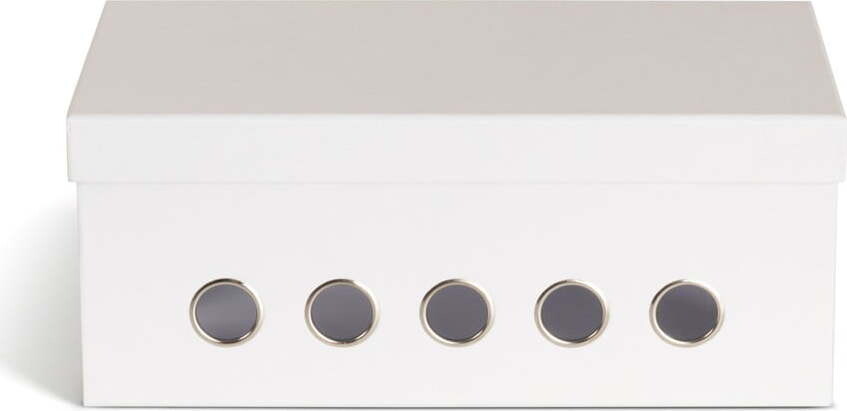 Bílý kartonový organizér na kabely Cordy Paper Laminate – Bigso