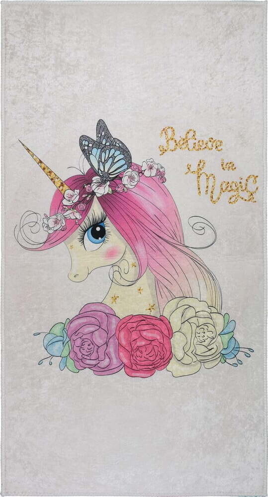 Slonovinový pratelný dětský koberec 120x180 cm Cute Unicorn – Vitaus