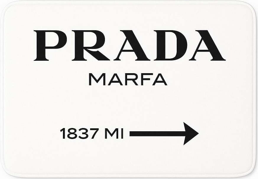 Bílá sametová koupelnová předložka 60x100 cm Prada – Mila Home