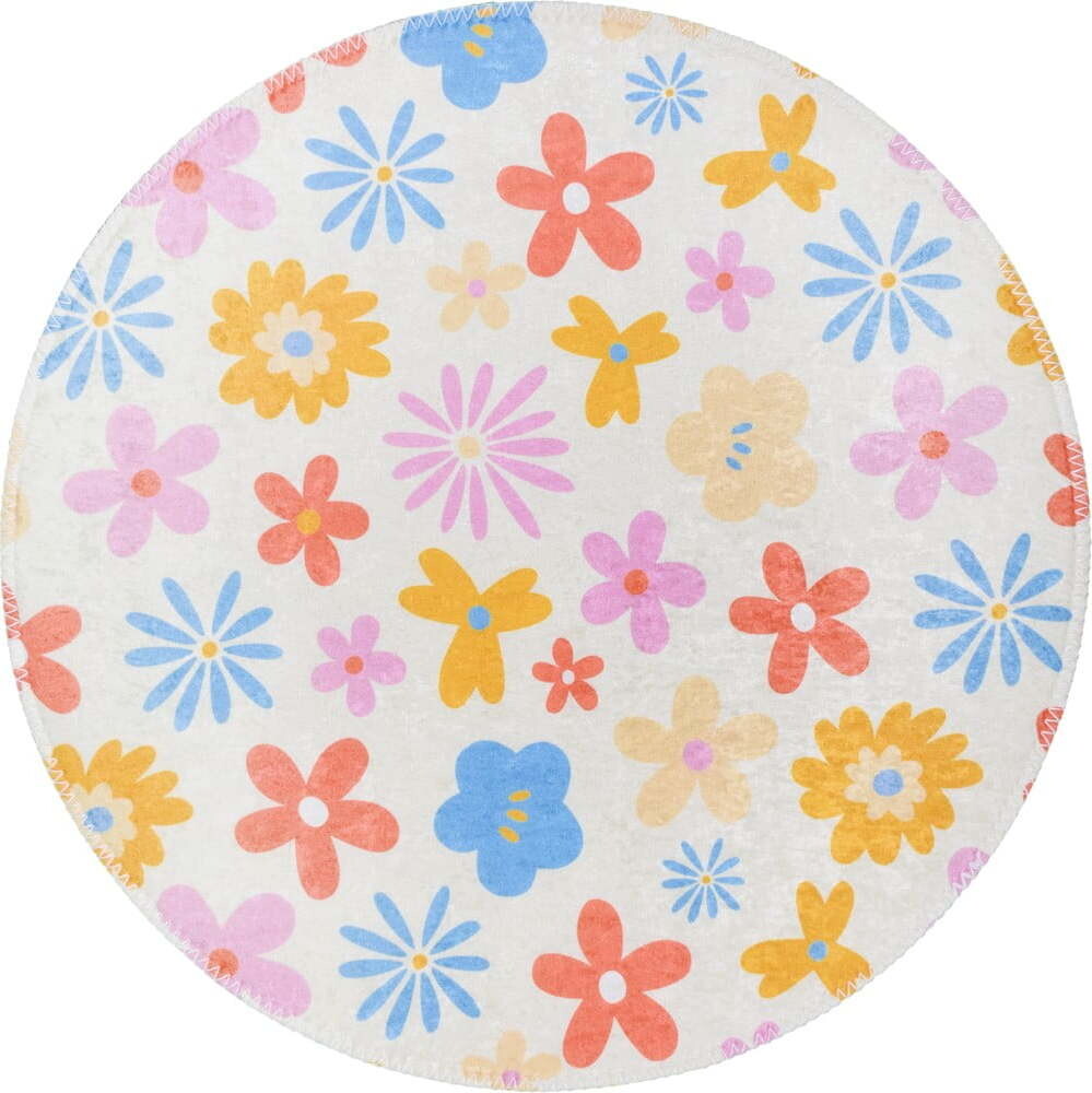 Pratelný dětský koberec ø120 cm Joyfull Garden – Vitaus