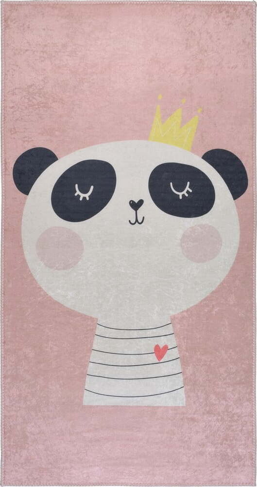 Světle růžový pratelný dětský koberec 100x160 cm Royalty Mascot – Vitaus