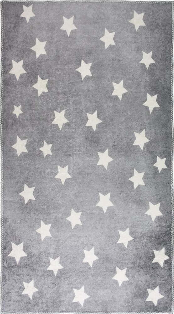 Šedý pratelný dětský koberec 80x120 cm Shining Stars – Vitaus