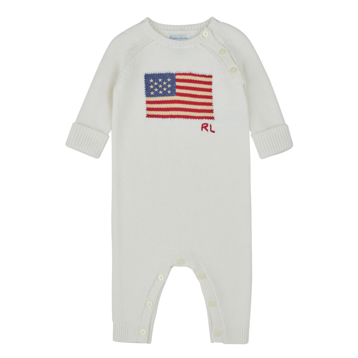 Polo Ralph Lauren  FLAG-ONE PIECE-COVERALL  Béžová