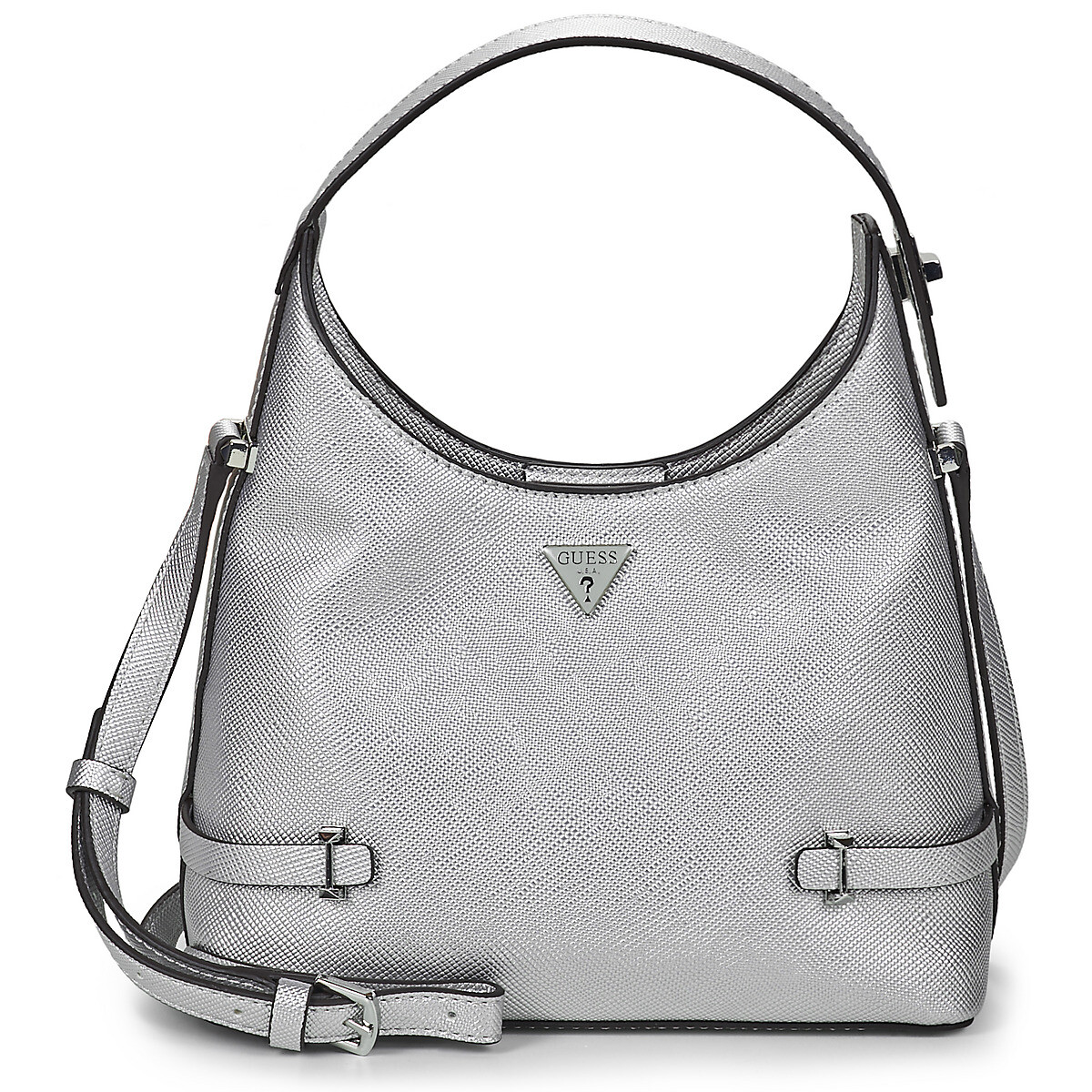 Guess  ROSALBA SMALL HOBO CROSSBODY  Stříbrná