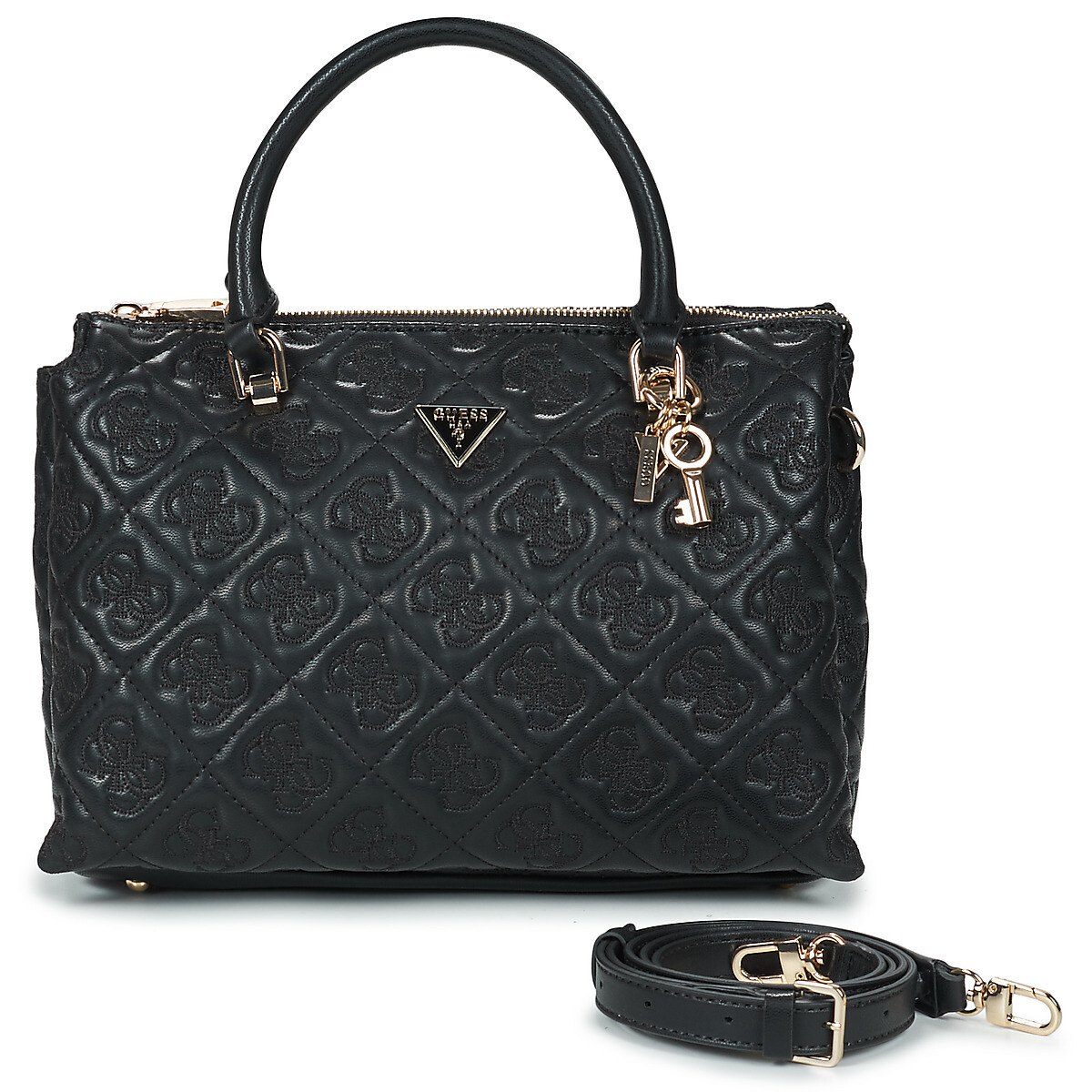 Guess  ADELASIA MULTI COMP SATCHEL  Černá