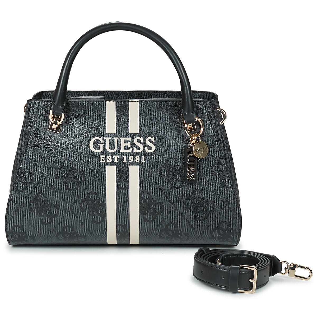 Guess  NOELLE II LUXURY SATCHEL  Černá
