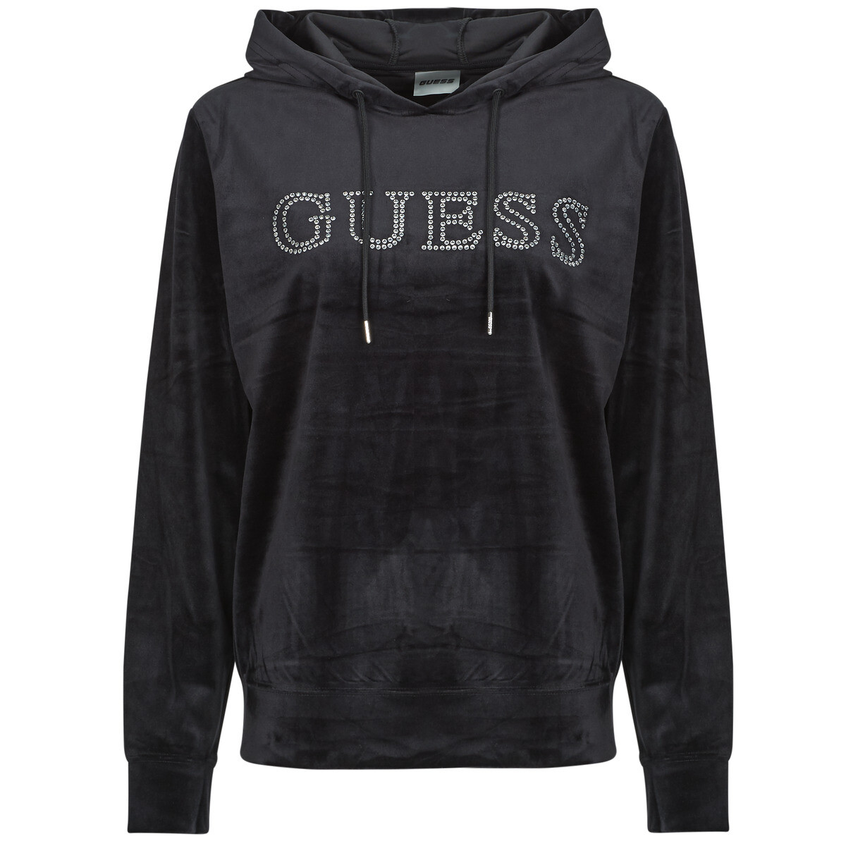 Guess  COUTURE HOODIE SWEATSHIRT  Černá